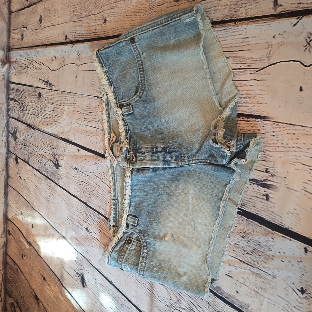 A&F short denim shorts